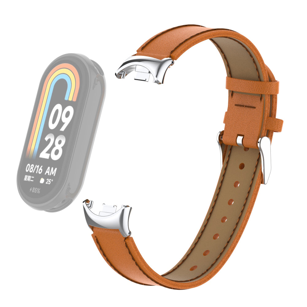For Xiaomi Smart Band 8 Watch Strap Stitching Microfiber Leather Watch Band Bracelet with Connector For Xiaomi Smart Band 8 Watch Strap Stitching Microfiber Leather Watch Band Bracelet with Connector